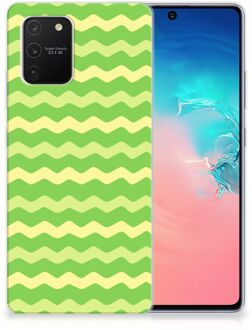 B2Ctelecom Smartphone hoesje Samsung Galaxy S10 Lite TPU Case Waves Green