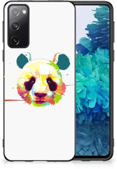 B2Ctelecom Smartphone Hoesje Samsung Galaxy S20 Back Case TPU Siliconen Hoesje met Zwarte rand Panda Color