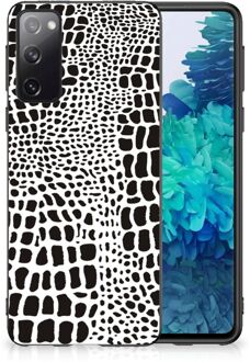 B2Ctelecom Smartphone Hoesje Samsung Galaxy S20 Beschermhoesje met Zwarte rand Slangenprint