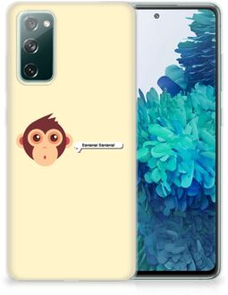 B2Ctelecom Smartphone hoesje Samsung Galaxy S20 FE Back Case Siliconen Hoesje met Foto Aap