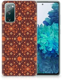 B2Ctelecom Smartphone hoesje Samsung Galaxy S20 FE Leuk Case Batik Brown