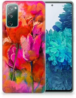 B2Ctelecom Smartphone hoesje Samsung Galaxy S20 FE Silicone Case Tulips