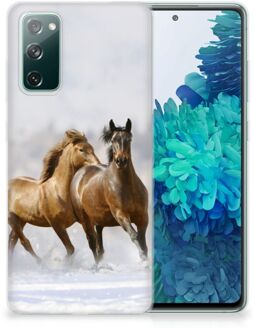 B2Ctelecom Smartphone hoesje Samsung Galaxy S20 FE TPU Case Paarden