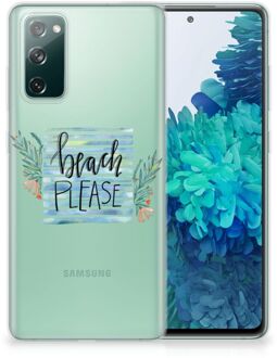 B2Ctelecom Smartphone hoesje Samsung Galaxy S20 FE TPU Case Transparant Boho Beach