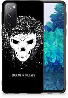 B2Ctelecom Smartphone Hoesje Samsung Galaxy S20 TPU Bumper met Zwarte rand Skull Hair