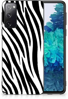 B2Ctelecom Smartphone Hoesje Samsung Galaxy S20 Trendy Telefoonhoesjes met Zwarte rand Zebra