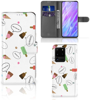 B2Ctelecom Smartphone Hoesje Samsung Galaxy S20 Ultra Book Cover IJsjes