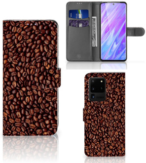 B2Ctelecom Smartphone Hoesje Samsung Galaxy S20 Ultra Book Cover Koffiebonen