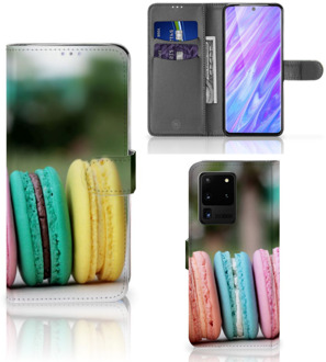 B2Ctelecom Smartphone Hoesje Samsung Galaxy S20 Ultra Book Cover Macarons