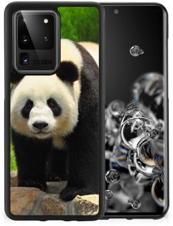 B2Ctelecom Smartphone Hoesje Samsung Galaxy S20 Ultra Bumper Hoesje met Zwarte rand Panda