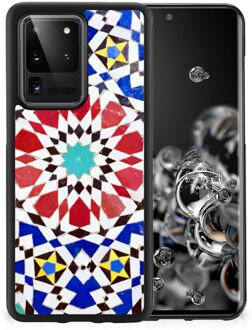 B2Ctelecom Smartphone Hoesje Samsung Galaxy S20 Ultra Cover Case met Zwarte rand Mozaïek