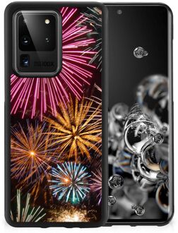 B2Ctelecom Smartphone Hoesje Samsung Galaxy S20 Ultra Smartphonehoesje met Zwarte rand Vuurwerk