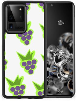 B2Ctelecom Smartphone Hoesje Samsung Galaxy S20 Ultra TPU Bumper met Zwarte rand Druiven