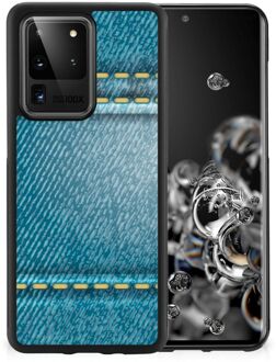 B2Ctelecom Smartphone Hoesje Samsung Galaxy S20 Ultra TPU Bumper met Zwarte rand Jeans