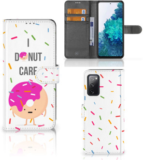 B2Ctelecom Smartphone Hoesje Samsung Galaxy S20FE Bookcase met Quotes Donut Cadeautjes voor Meisjes