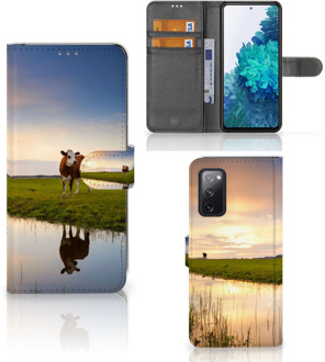 B2Ctelecom Smartphone Hoesje Samsung Galaxy S20FE Flip Case Koe