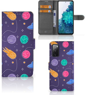 B2Ctelecom Smartphone Hoesje Samsung Galaxy S20FE Flip Case Portemonnee Space