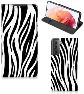 B2Ctelecom Smartphone Hoesje Samsung Galaxy S21 Beschermhoesje Zebra