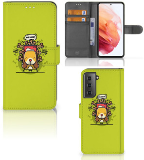 B2Ctelecom Smartphone Hoesje Samsung Galaxy S21 Flipcover Doggy Biscuit