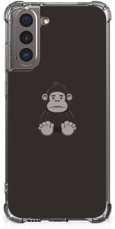 B2Ctelecom Smartphone hoesje Samsung Galaxy S21 Hoesje Bumper met transparante rand Gorilla