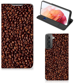 B2Ctelecom Smartphone Hoesje Samsung Galaxy S21 Mobiel Case Koffiebonen