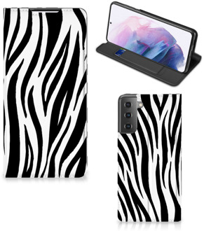 B2Ctelecom Smartphone Hoesje Samsung Galaxy S21 Plus Beschermhoesje Zebra