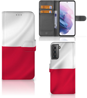 B2Ctelecom Smartphone Hoesje Samsung Galaxy S21 Plus Bookcase Polen