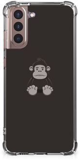 B2Ctelecom Smartphone hoesje Samsung Galaxy S21 Plus Hoesje Bumper met transparante rand Gorilla