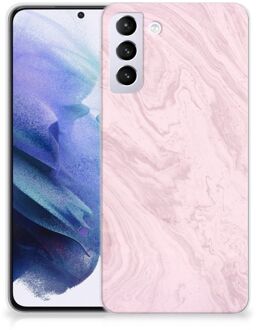 B2Ctelecom Smartphone hoesje Samsung Galaxy S21 Plus Leuk Hoesje Marble Pink