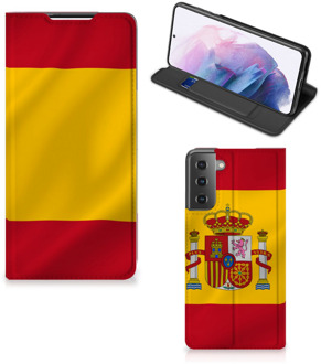 B2Ctelecom Smartphone Hoesje Samsung Galaxy S21 Plus Mobiel Hoesje Spaanse Vlag