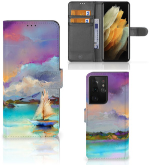 B2Ctelecom Smartphone Hoesje Samsung Galaxy S21 Ultra Case ontwerpen Boat