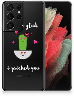 B2Ctelecom Smartphone hoesje Samsung Galaxy S21 Ultra Hoesje maken Cactus Glad