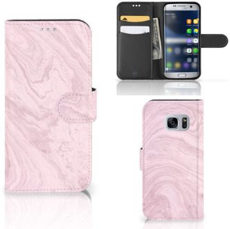 B2Ctelecom Smartphone hoesje Samsung Galaxy S7 Marble Pink