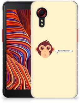 B2Ctelecom Smartphone hoesje Samsung Galaxy Xcover 5 Back Case Siliconen Hoesje met Foto Aap