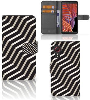 B2Ctelecom Smartphone Hoesje Samsung Galaxy Xcover 5 Bookcover met Pasjeshouder Illusion