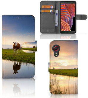 B2Ctelecom Smartphone Hoesje Samsung Galaxy Xcover 5 Flip Case Koe