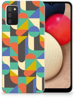 B2Ctelecom Smartphone hoesje Samsung M02s | Samsung Galaxy A02s Backcase Siliconen Hoesje Funky Retro