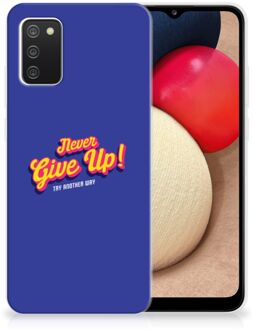 B2Ctelecom Smartphone hoesje Samsung M02s | Samsung Galaxy A02s Backcase Siliconen Hoesje Never Give Up