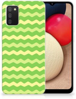 B2Ctelecom Smartphone hoesje Samsung M02s | Samsung Galaxy A02s TPU Case Waves Green