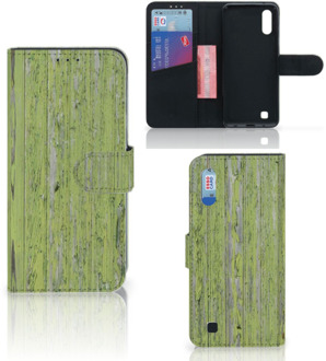 B2Ctelecom Smartphone Hoesje Samsung M10 Book Style Case Green Wood