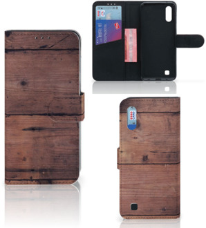 B2Ctelecom Smartphone Hoesje Samsung M10 Book Style Case Old Wood