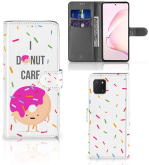 B2Ctelecom Smartphone Hoesje Samsung Note 10 Lite Bookcase met Quotes Donut Cadeautjes voor Meisjes