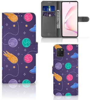 B2Ctelecom Smartphone Hoesje Samsung Note 10 Lite Flip Case Portemonnee Space