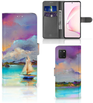 B2Ctelecom Smartphone Hoesje Samsung Note 10 Lite Hoesje ontwerpen Boat