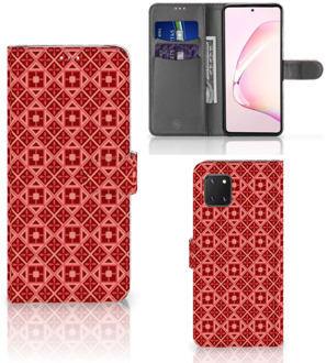 B2Ctelecom Smartphone Hoesje Samsung Note 10 Lite Wallet Case Batik Red