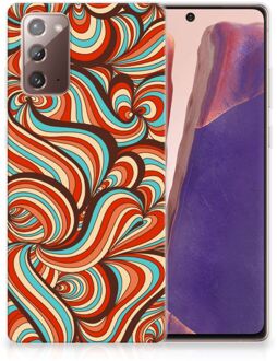 B2Ctelecom Smartphone hoesje Samsung Note 20 Back Case Siliconen Hoesje Retro