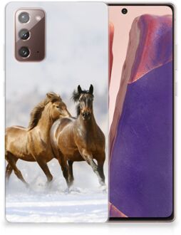 B2Ctelecom Smartphone hoesje Samsung Note 20 TPU Case Paarden