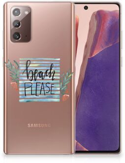 B2Ctelecom Smartphone hoesje Samsung Note 20 TPU Case Transparant Boho Beach