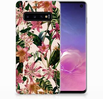 B2Ctelecom Smartphone Hoesje Samsung S10 Flowers