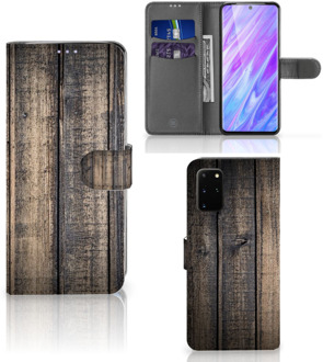 B2Ctelecom Smartphone Hoesje Samsung S20 + Book Style Case Steigerhout